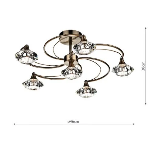 LUTHER 6Lt SEMI FLUSH - Image 2