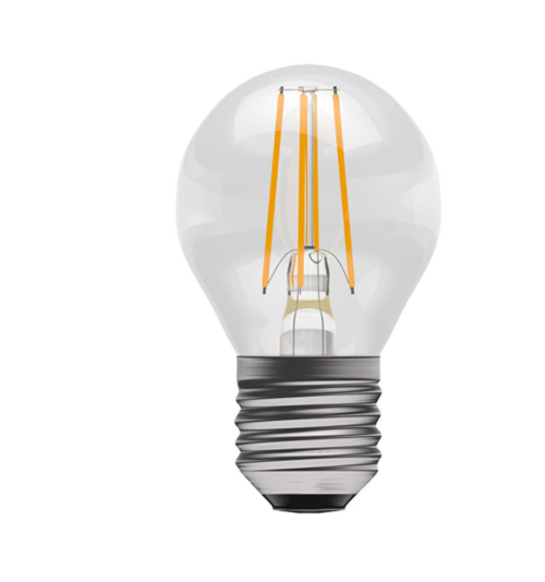 LED 3.3W Dimmable Clear Filament Round - ES - 2700K